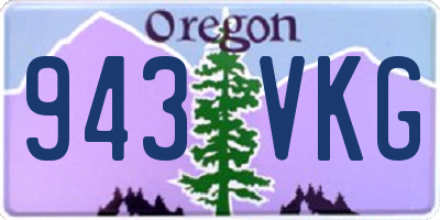 OR license plate 943VKG