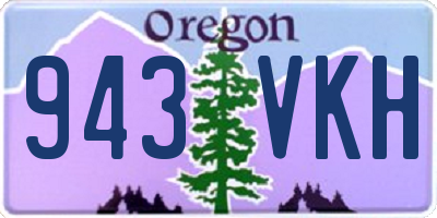 OR license plate 943VKH