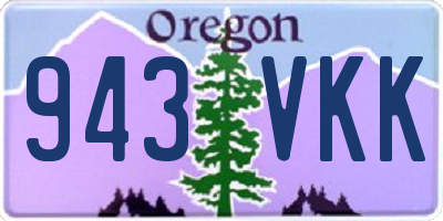 OR license plate 943VKK