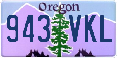 OR license plate 943VKL