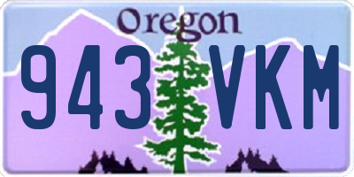 OR license plate 943VKM