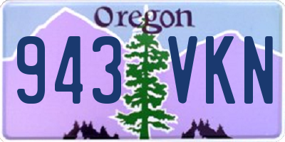 OR license plate 943VKN