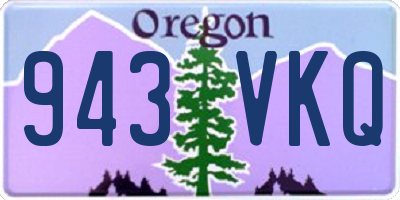 OR license plate 943VKQ