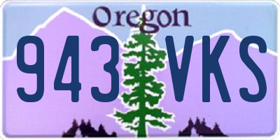 OR license plate 943VKS
