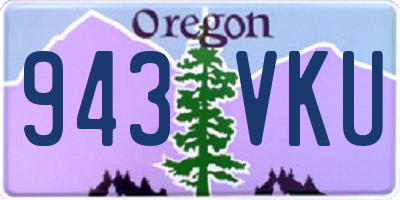 OR license plate 943VKU