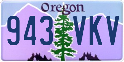 OR license plate 943VKV