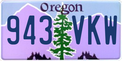 OR license plate 943VKW