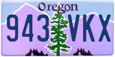 OR license plate 943VKX