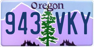 OR license plate 943VKY