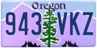 OR license plate 943VKZ
