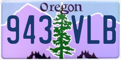 OR license plate 943VLB