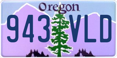OR license plate 943VLD