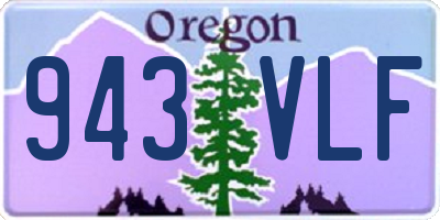 OR license plate 943VLF