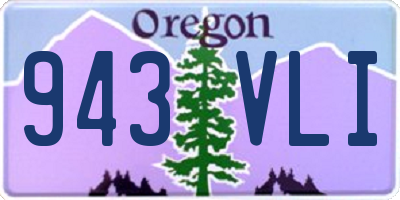 OR license plate 943VLI