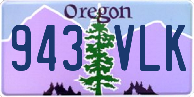 OR license plate 943VLK