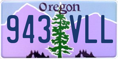 OR license plate 943VLL