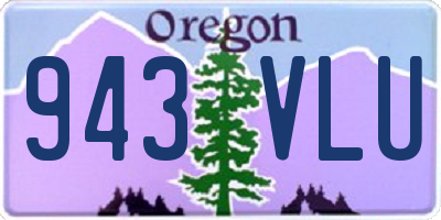 OR license plate 943VLU