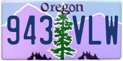 OR license plate 943VLW