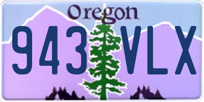 OR license plate 943VLX