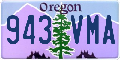 OR license plate 943VMA