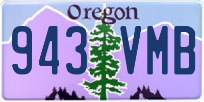 OR license plate 943VMB