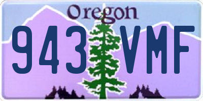 OR license plate 943VMF