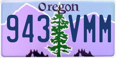 OR license plate 943VMM