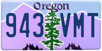 OR license plate 943VMT