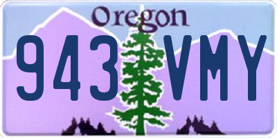 OR license plate 943VMY