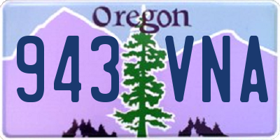 OR license plate 943VNA