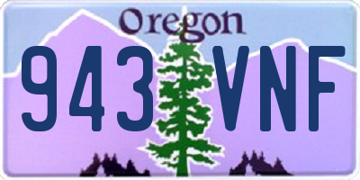 OR license plate 943VNF