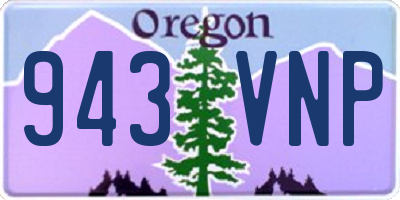OR license plate 943VNP