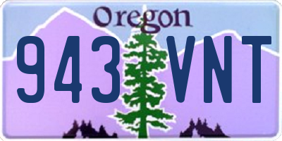 OR license plate 943VNT
