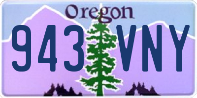 OR license plate 943VNY