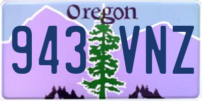 OR license plate 943VNZ