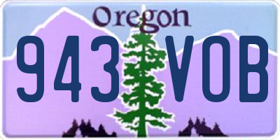 OR license plate 943VOB