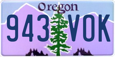 OR license plate 943VOK