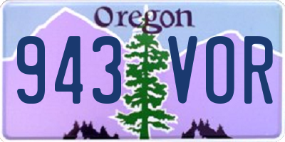 OR license plate 943VOR