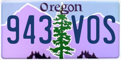 OR license plate 943VOS