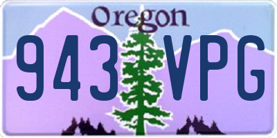 OR license plate 943VPG
