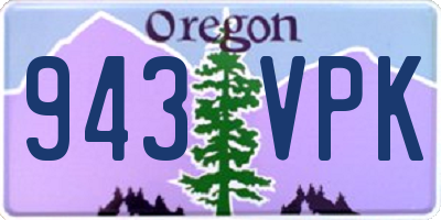 OR license plate 943VPK