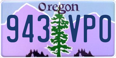 OR license plate 943VPO