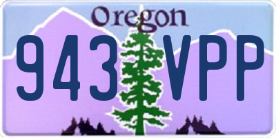 OR license plate 943VPP