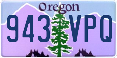 OR license plate 943VPQ
