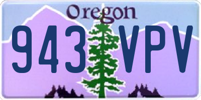 OR license plate 943VPV