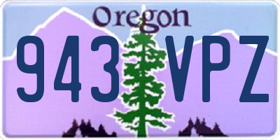 OR license plate 943VPZ