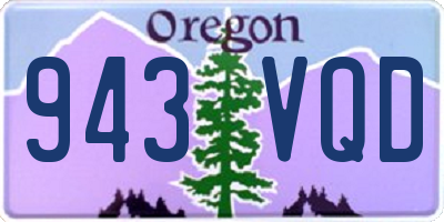 OR license plate 943VQD