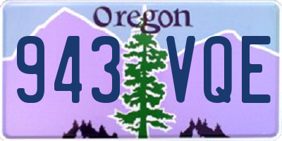 OR license plate 943VQE