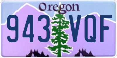 OR license plate 943VQF