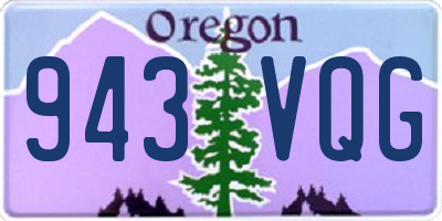 OR license plate 943VQG
